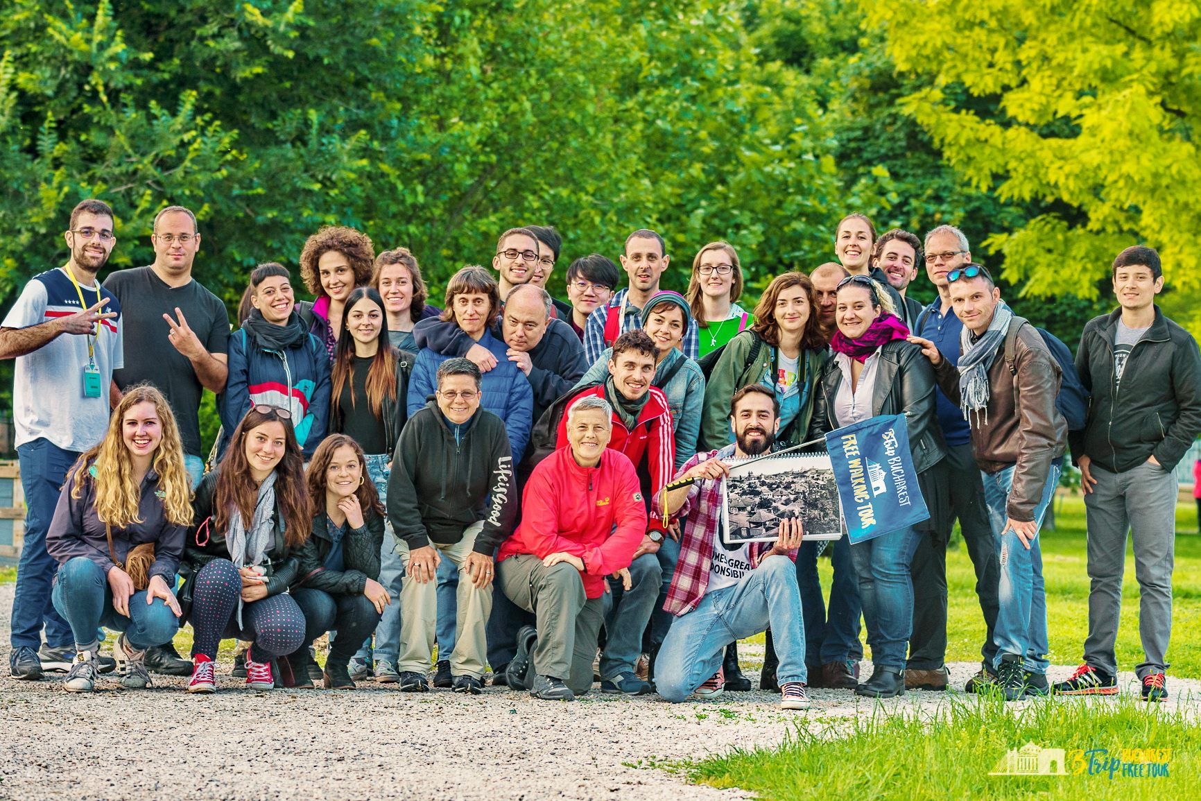 Bucharest tour group with a local guide