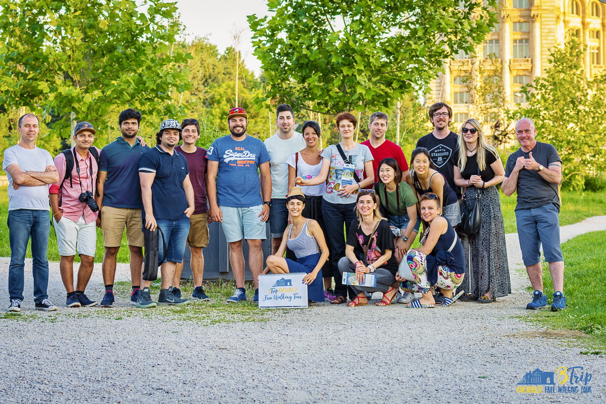 Bucharest walking tour group