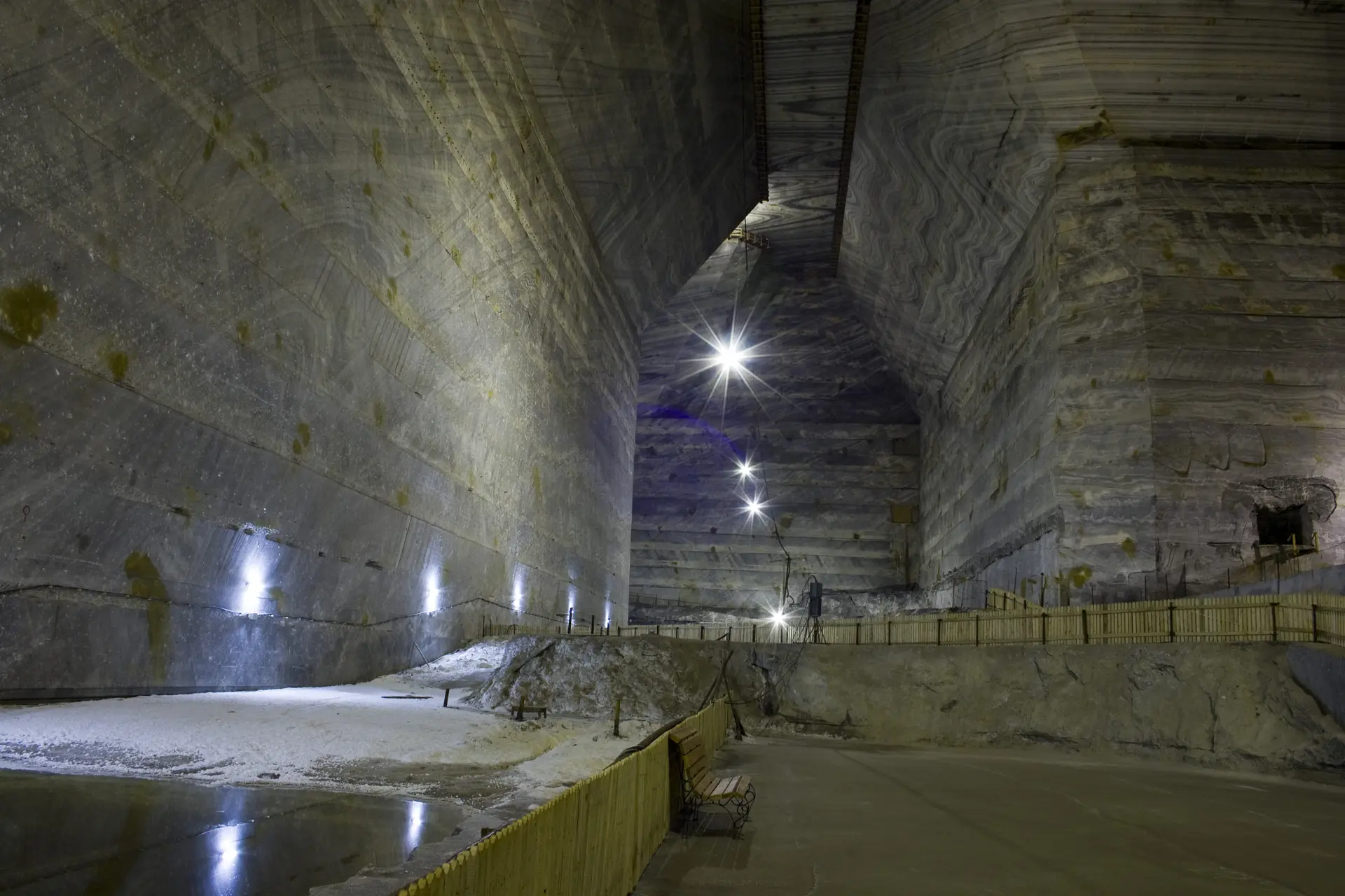 Huge salt mine chamber in Slanic Prahova