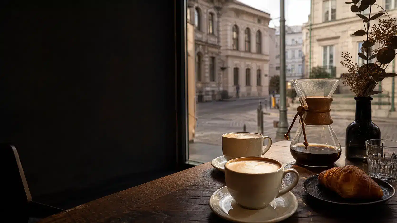Specialty coffee table in Bucharest Old Town